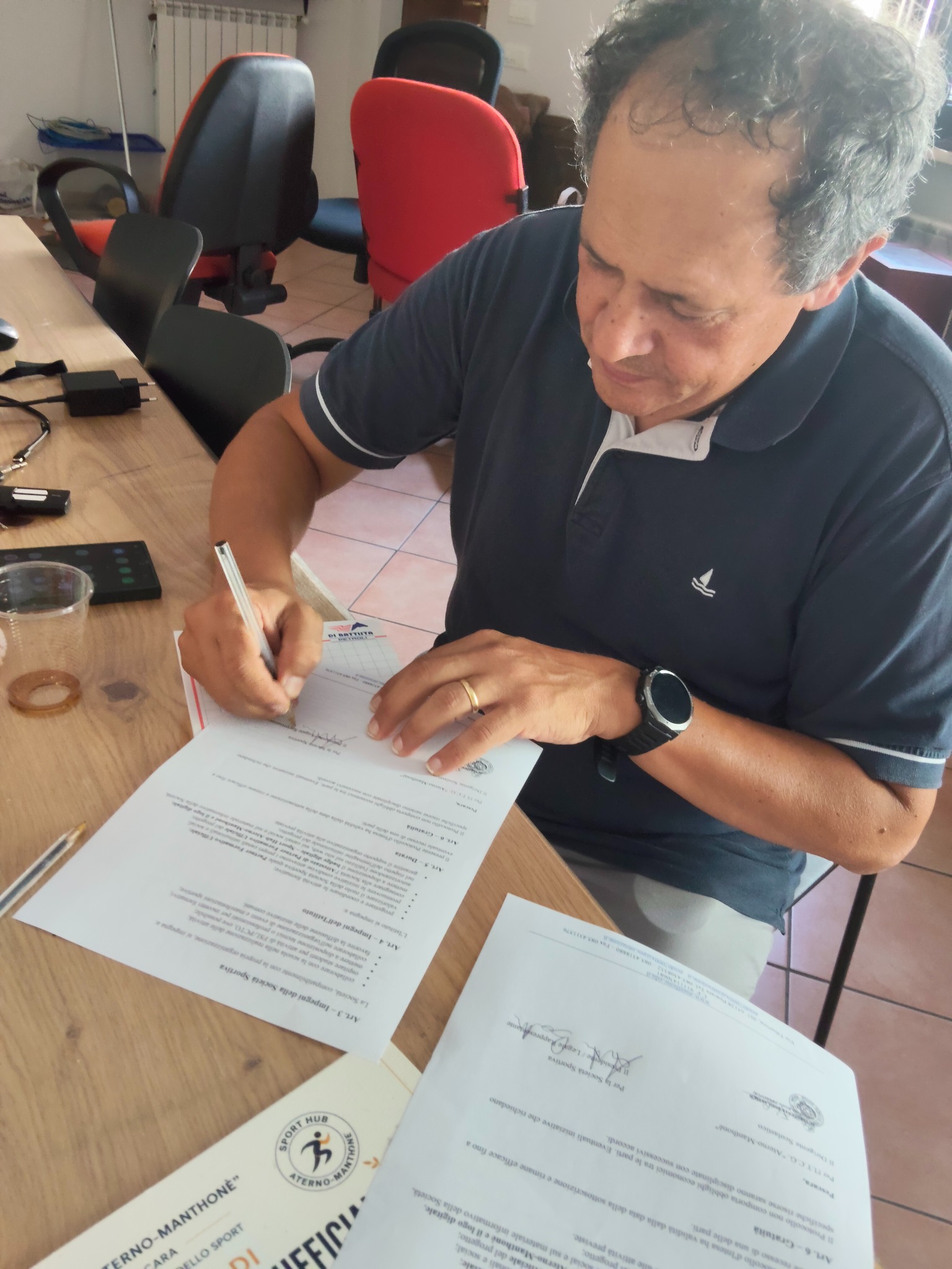 Firma del protocollo con Nuova Volley Pescara
