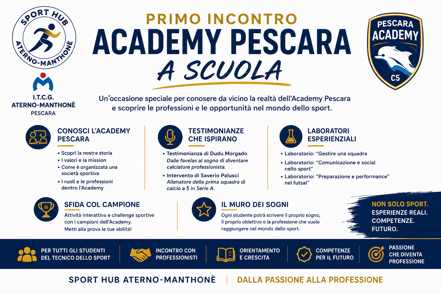 Volantino Sport Hub Live Academy Pescara Futsal