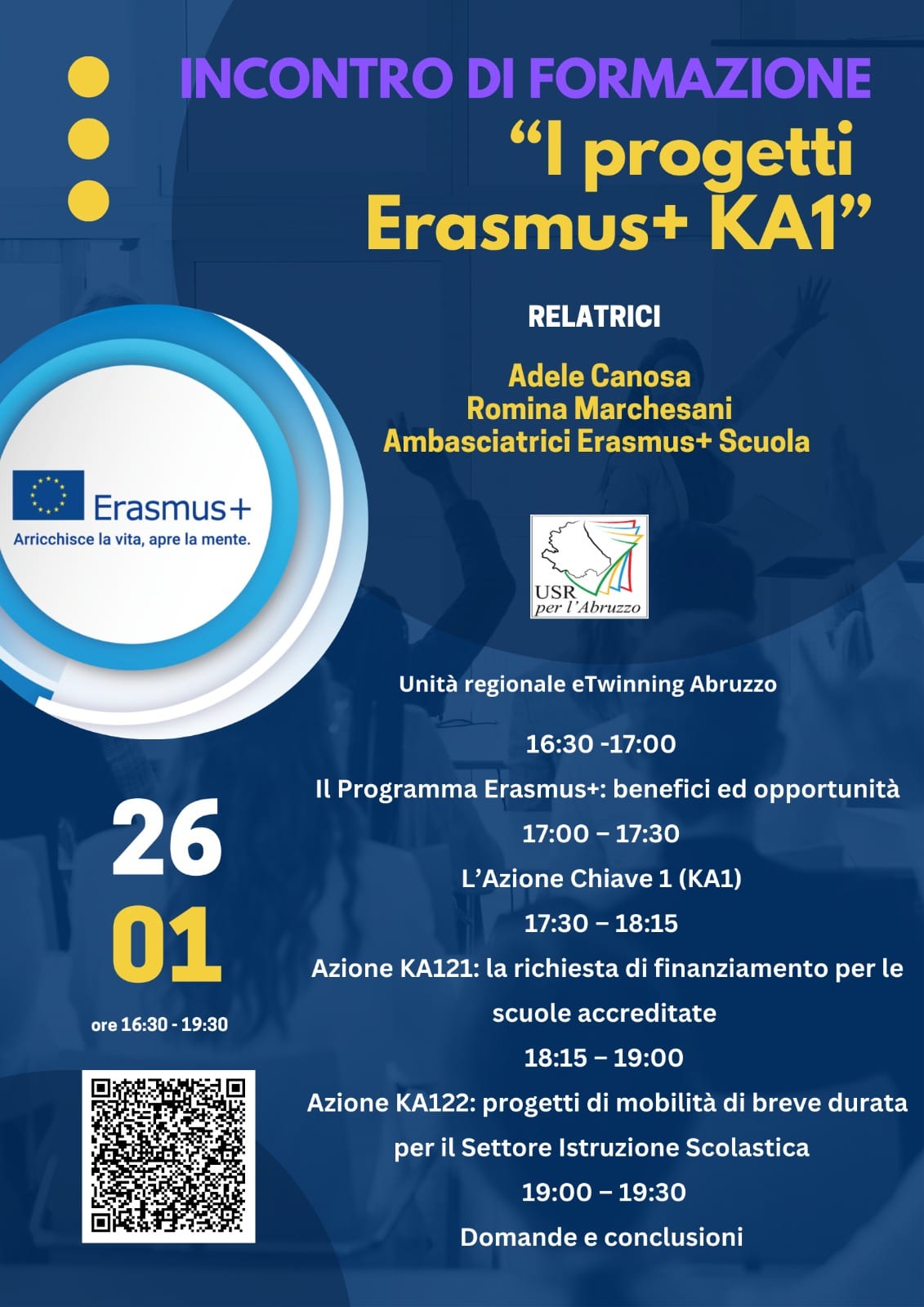 Incontro di formazione Erasmus 26-1-2023