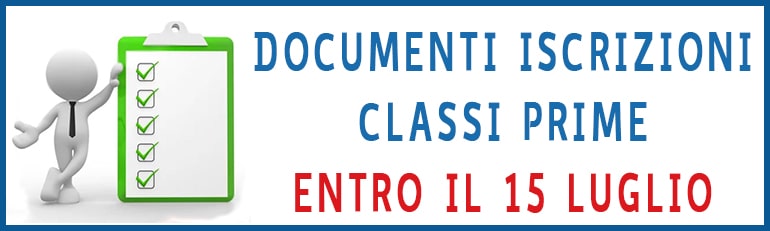 Consegna documenti perfezionemento ISCRIZIONI CLASSI PRIME