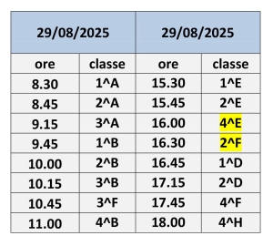 Rettifica calendario SCRUTINI sospensione giudizi a.s. 2024-2025