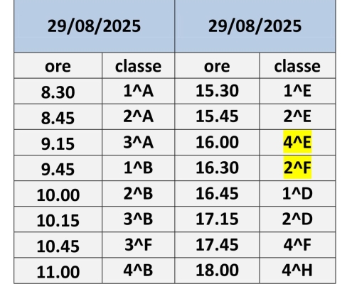 Rettifica calendario SCRUTINI sospensione giudizi a.s. 2024-2025